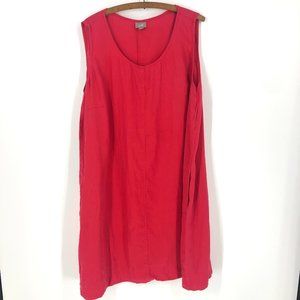 J. Jill 100% Linen Coral Dress Sz 3X